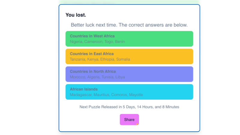 connections puzzle