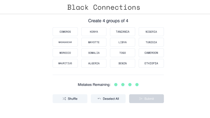 connections puzzle